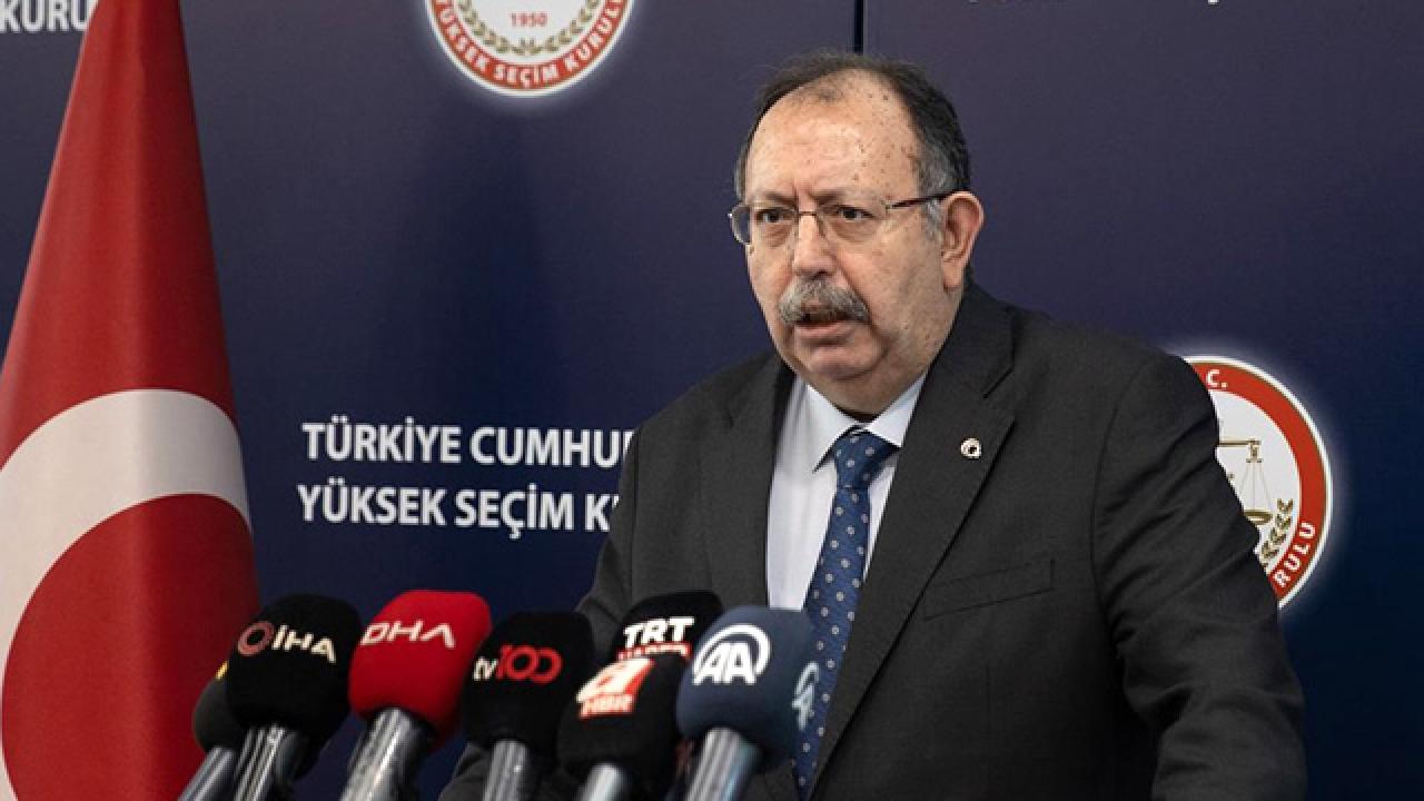 ﻿YSK Başkanı Yener'den seçimlerle ilgili ilk açıklama