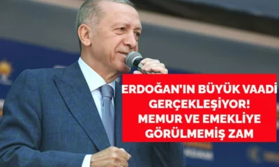 Cumhurbaşkanı Erdoğan tarih verdi! Memur ve emeklilere seçim vaadi müjdesi!