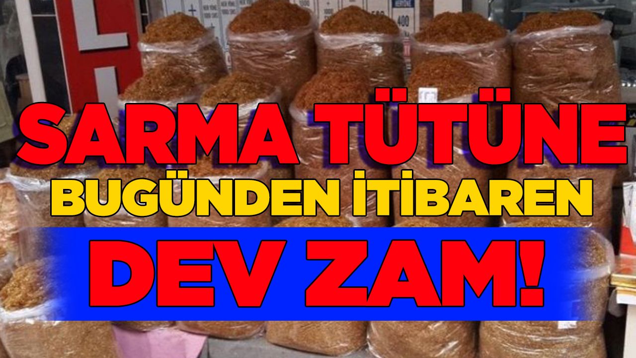 Tiryaki artık ona başlamıştı! Sarma tütüne dev zam