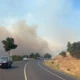 Çanakkale'de büyük yangın Köyler Boşaltıldı! Uçuşlar iptal edildi