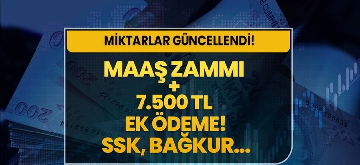 SSK, 4C, SGK, Bağ-Kur, emeklisine ek ödeme müjdesi! Miktarlar yenilendi! Ocak zammı + 7.500 TL verilecek!