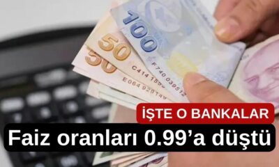 Ziraat bankası, Vakıfbank ve Halkbank faiz oranını 0.99'da düşürdü!
