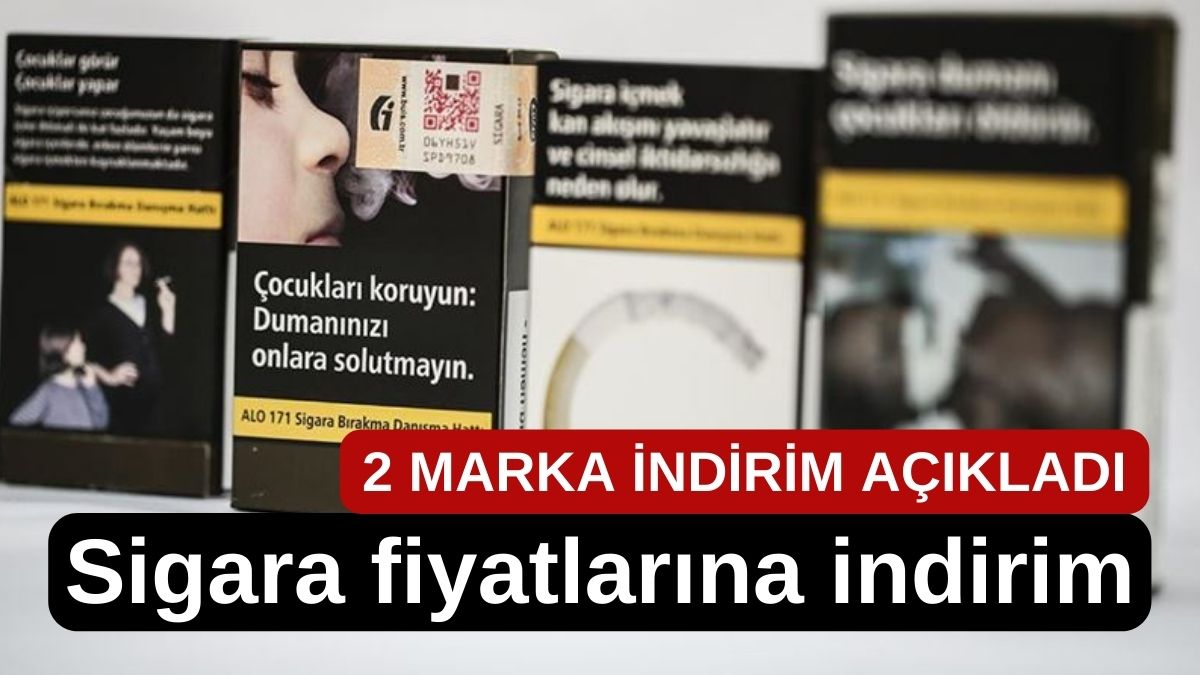 Sigara Tiryakilerine Müjde! Sigara fiyatlarına indirim geldi! İki sigara markası indirim yaptı