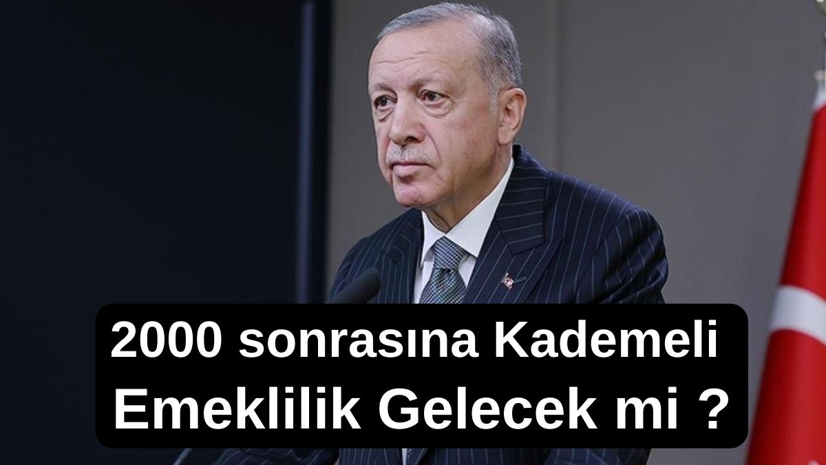 2000 sonrasına Kademeli Emeklilik Gelecek mi ?