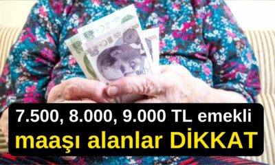 7.500, 8.000, 9.000 TL emekli maaşı alanlara müjde açıklandı! Tahsis numarasına göre ek ödeme takvimi belli oldu!