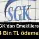 SGK'dan Emeklilere 34 Bin TL ödeme! Emeklilere Avans Fırsatı! Başvurular Başladı