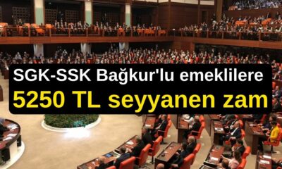 2000 sonrası emeklilere Ekim Sürprizi! SGK-SSK Bağkur'lu emeklilere 5250 TL seyyanen zam müjdesi!