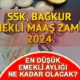 7.500, 7.700, 7.900, 8.000 TL Maaş Alan SSK ve BAĞKUR Emeklilerine EK ZAM ile Yeni Maaş Tablosu Çıktı