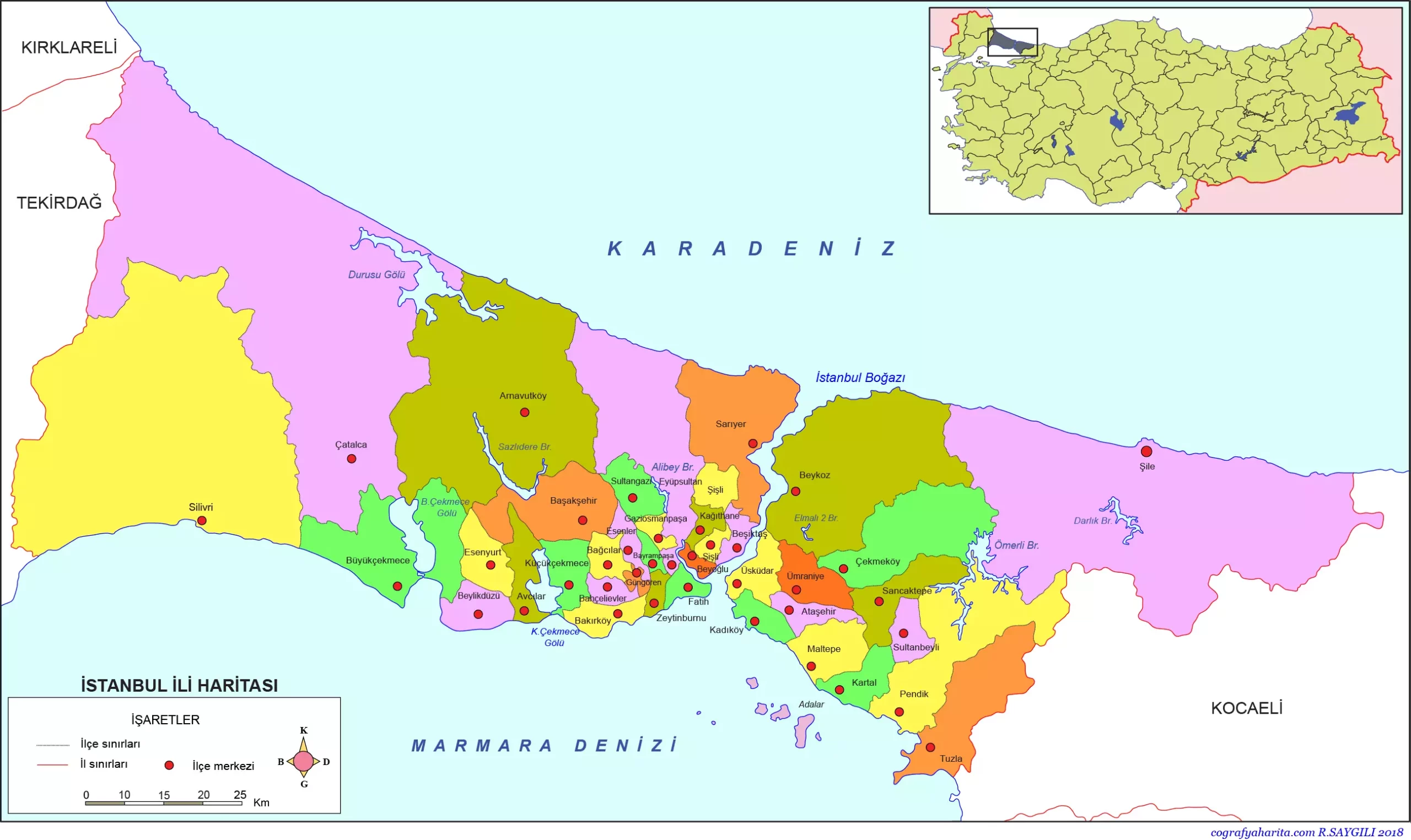 İstanbul Eyüp, Sarıyer, Gaziosmanpaşa, Beykoz, Şile, Kağıthane, Bayrampaşa ve Esenler. Tarih verildi. Hepinize aynı uyarı geldi