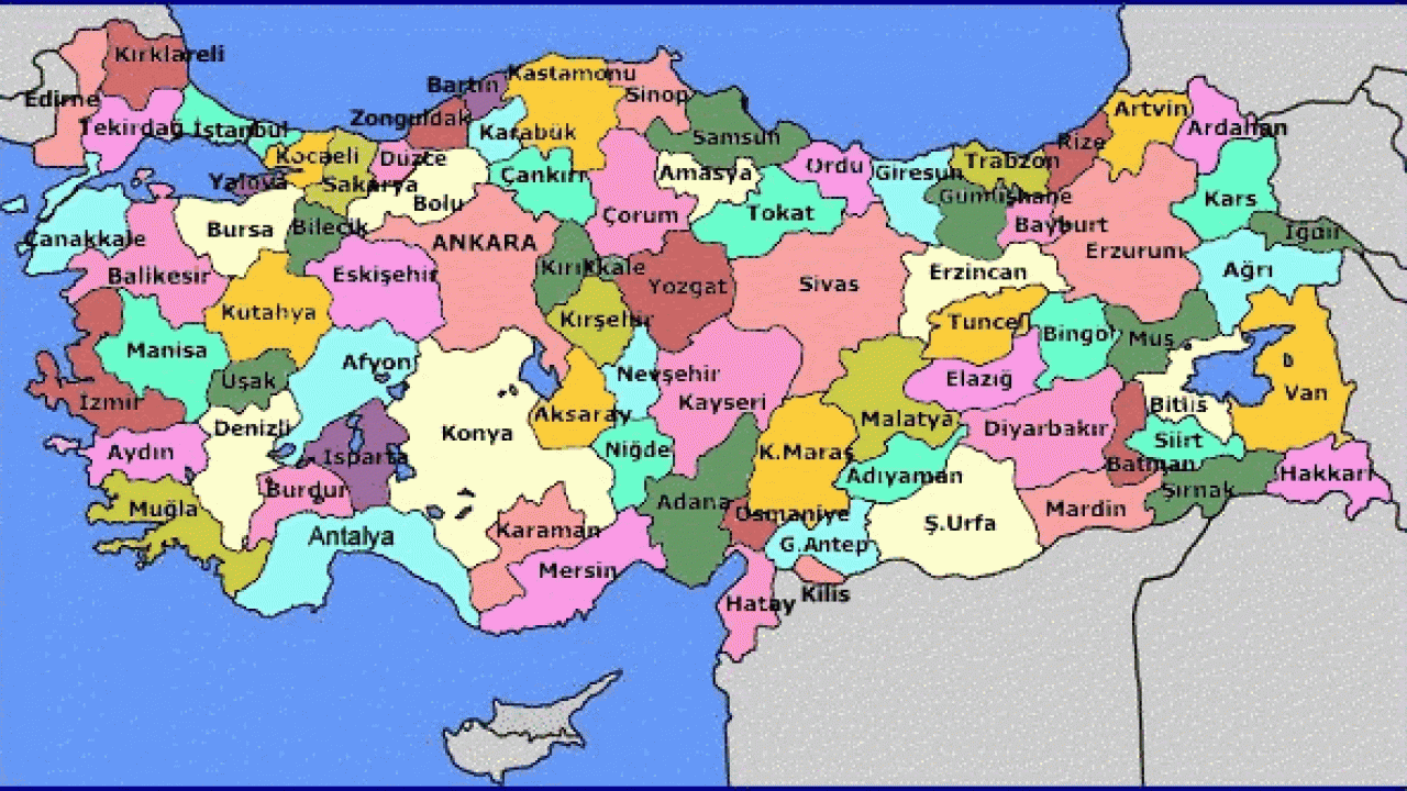 Türkiye İl Haritası Değişiyor! 82-83-84 Plaka Olacak İlçeler Tek Tek Belli Oldu!