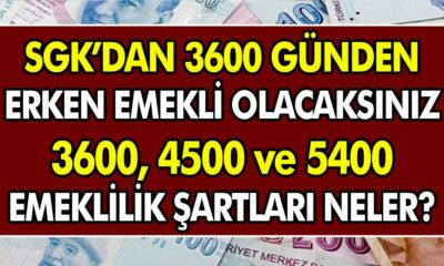 Sadece 3600 Primle Emeklilik Kapısı Açılıyor! O Kişiler EYT'siz Erken Emekli Olabilecek