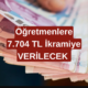 Yeni Düzenleme ile Öğretmenlere 7.704 TL İkramiyesi Ödemesi! Kimler Yararlanacak?