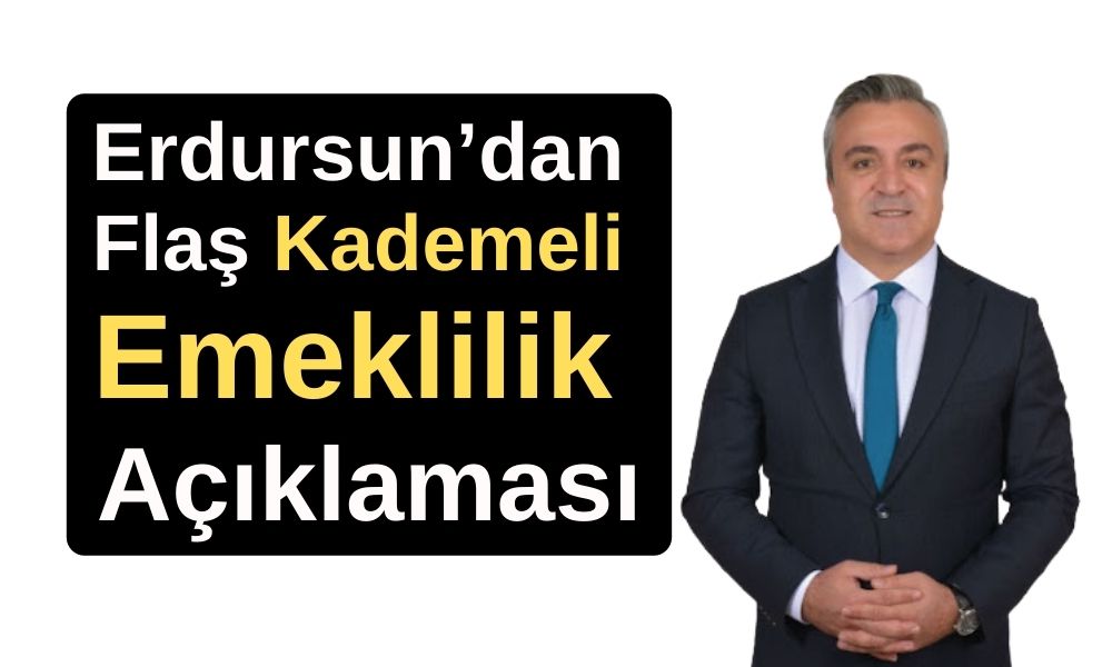 Özgür Erdursun’dan kademeli emeklilik açıklaması