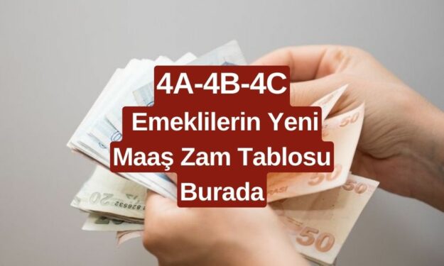 Emekliye Refah Payı Yüzde 10, Kök Maaş Zammı Yüzde 14,60 Olarak Açıklandı! İşte Zamlı Emekli Maaşları