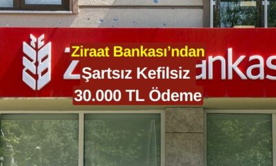 Ziraat Bankası Müşterilerine Şartsız Kefilsiz 30.000 TL Ödeme Yapacağını Duyurdu