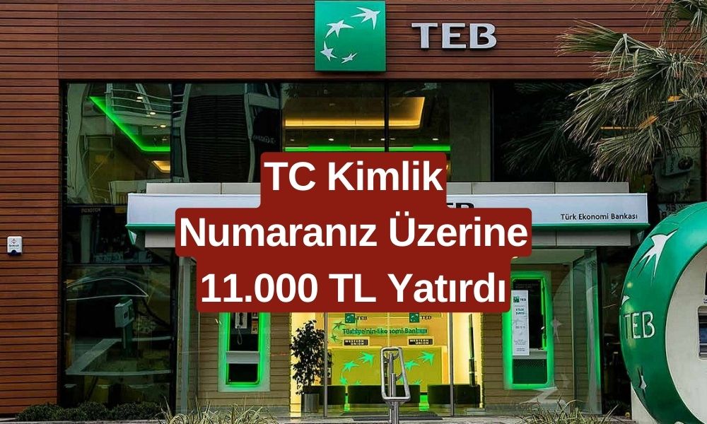 TEB’den Muhteşem Fırsat: TC Kimlik Numaranıza 11.000 TL Yattı