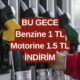 Bu Gece 00.00'dan İtibaren Benzine 1 TL Motorine İse 1.5 TL İndirim Geliyor! Güncel Akaryakıt Fiyatlar