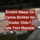 Güncel Emekli Maaşı Tablosu! Yapılan Zammından Ardından Hangi Emekli Kaç TL Alacak?