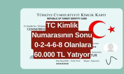 TC Kimlik Numarasının Sonu 0-2-4-6-8 Olanların Hesaplarına 60.000 TL Nakit Yatacak