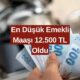 En Düşük Emekli Maaşı 12.500 TL Olarak Tastiklendi! Komisyondan Geçti