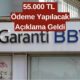 Garanti BBVA'dan Şaşırtan Fırsat! Nakit İhtiyacı Olana 55 Bin TL Veriliyor