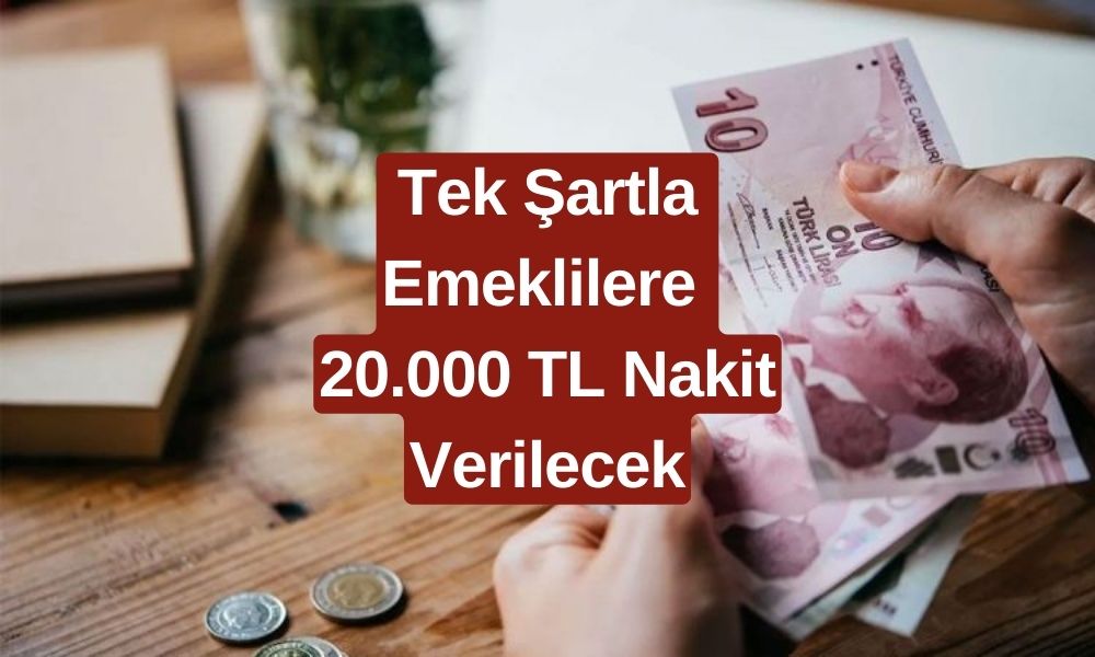 Emekliye Müjde Saat 11.30'da Geldi! Tek Şartla 20.000 TL Hesabınıza Yatacak