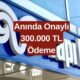 Yapı Kredi Bankası'nın sunduğu 300.000 TL'ye kadar borç kapatma kredisi onaylandı.