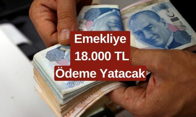 Emeklilere Müjde 7 Dakika Önce Yayınlandı! Emekliye Bu Ay 18.000 TL Yatırılacak