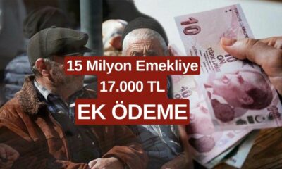 Emeklileri Sevindiren Haber Saat 14.00'da Geldi! 15 Milyon Emekliye 17.000 TL Ödeme Yatırılacak