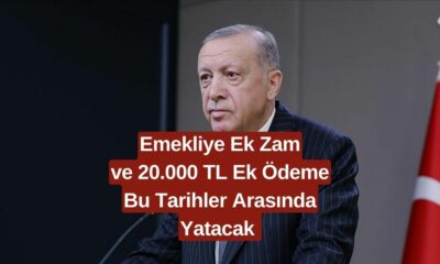 Emeklilere Temmuz Müjdesi! Zamlı Ek Ödemeler 24-25-26 Temmuz'da ve 20.000 TL Ek Ödeme Yatacak