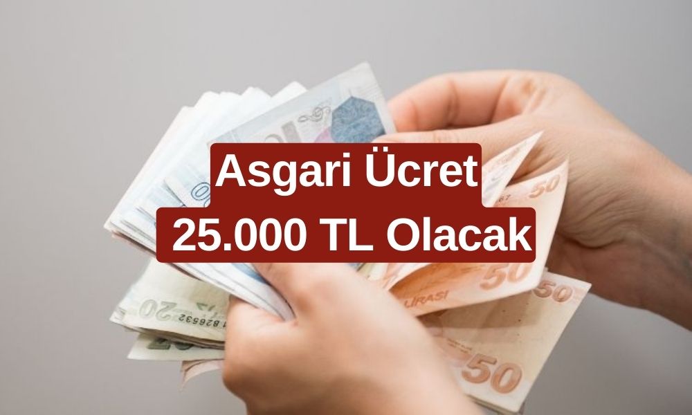 SGK Uzmanı Asgari Ücret İçin Yeni Rakamı Açıkladı! Yeni Asgari Ücret 25.000 TL