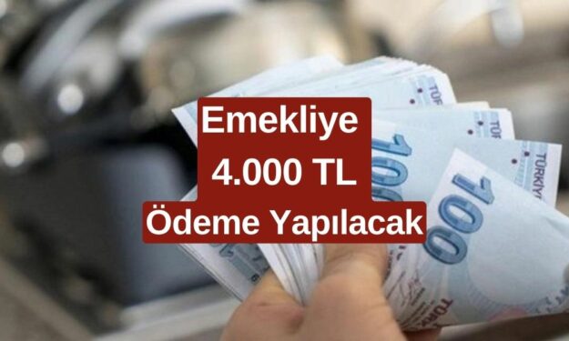 4.000 TL Doğrudan Hesabınıza Yatacak! Sadece SSK ve Bağkur Emeklisi Alacak! Açıklama Geldi