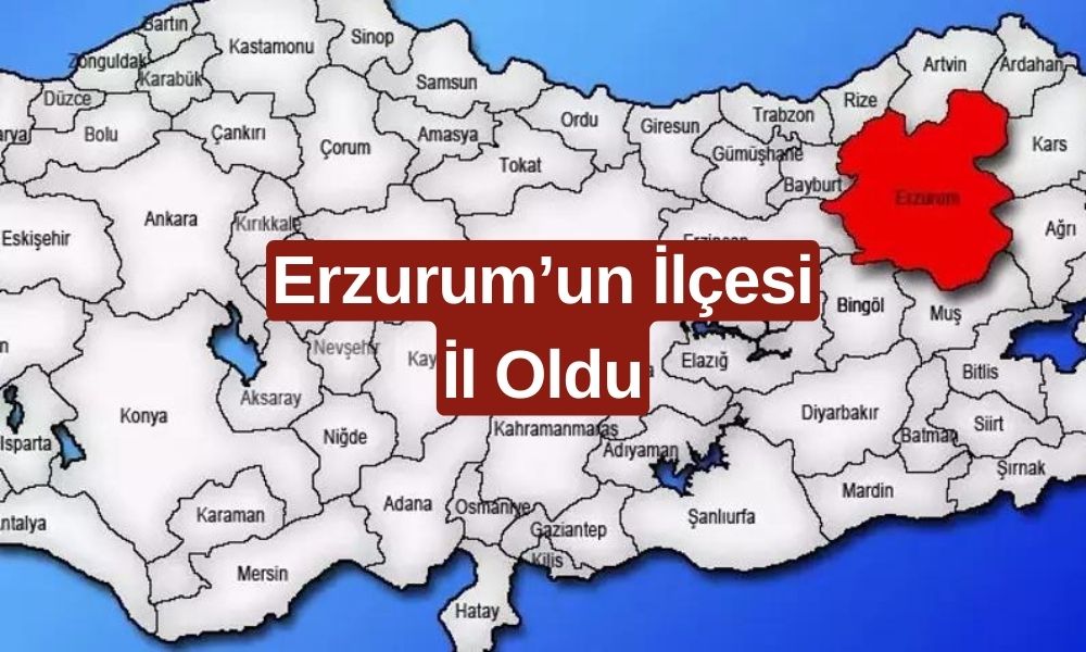 Erzurum’un Bu İlçesi İl Oldu! Türkiye’nin En Yeni Şehri