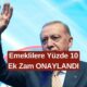 Cumhurbaşkanı Erdoğan'dan Emeklilere Müjde: Ek Zam İçin Tarih Verildi! Yüzde 10 Zam Daha