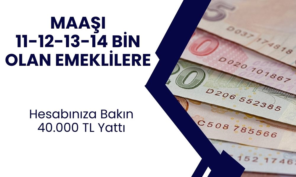 Emekli maaşları 10-11-12-13 Bin TL üzerinde olanlara kritik haber! Başvuru yaparak 40.000 TL ödeme