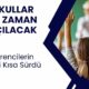 Okullar ne zaman açılacak? Eğitim yılı ne zaman başlayacak? İşte Yaz tatilinin bitiş günü ile birlikte yeni yılın 1.ve 2. ara tatili, 15 tatil ve sıradaki yaz tatili takvimi