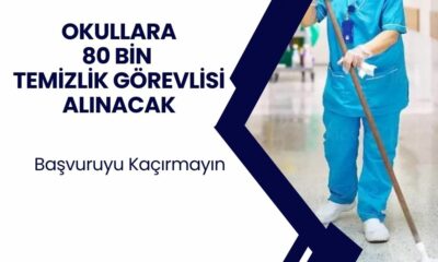 Okullara 80 bin temizlik görevlisi alımı olacak! 80 bin temizlik görevlisi alımı ne zaman, başvuru şartları ne?