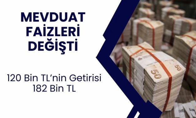 Mevduat Faizleri Pik Yaptı! 120 Bin TL Yatır 182 Bin TL Olarak Geri Al