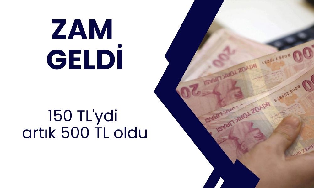 Yüzde 233 zam hayırlı olsun! 150 TL'ydi artık 500 TL oldu