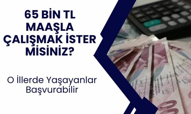 Maaşları 65 Bin TL'ye Kadar Çıkıyor: İstanbul, Anamur, Osmaniye'de Oturanlar Başvurabilir