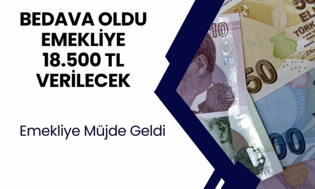 ARTIK BEDAVA! Başvuru yapan tüm emeklilere 18.500 TL ödeme verilecek! Başvuru için ücret istenmicek