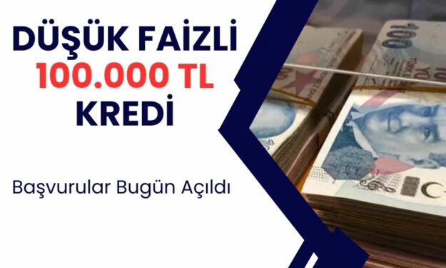 Özel Banka Açıkladı: 3 Ay Ertelemeli 100 Bin TL Kredi Verilecek