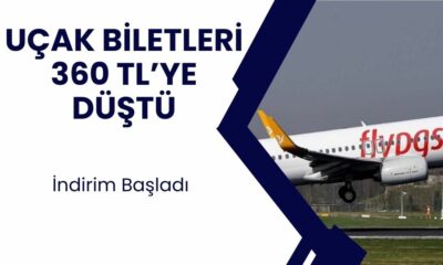 Uçak Biletleri 360 TL'ye Düştü