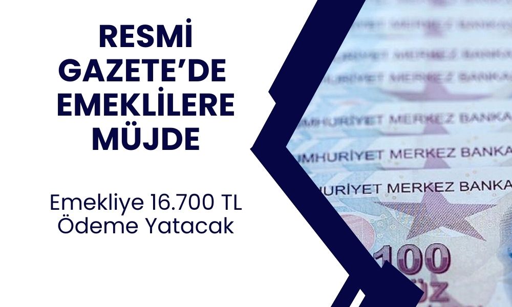 Resmi gazetede açıklanan karar: 10 gün içinde maaş alan emekliler için 16.700 TL ödeme verilecek!