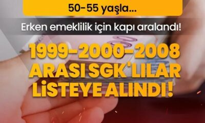 2000 2006 2008 SGK Girişi Olanlar Dikkat! EYT’siz Erken Emeklilik Onaylandı