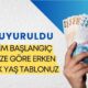 1991 1994 1997 2002 2008 2015 seneleri kılavuzu açıklandı! SGK prim başlangıç tarihinize göre erken emeklilik yaş tablonuz geldi!