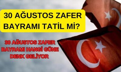 30 Ağustos Zafer Bayramı tarihi Ağustos ayının ortasına gelinmesiyle birlikte özellikle plan yapacaklar tarafından merak edilip araştırılıyor. 30 Ağustos Zafer Bayramı, her sene tüm yurtta kutlamalara sahne olmaktadır. 30 Ağustos günü, Türkiye'de resmî tatildir. Peki 30 Ağustos Zafer Bayramı hangi güne denk geliyor, ne zaman, kaç gün tatil olacak?