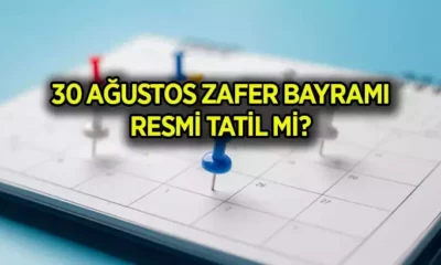 30 Ağustos resmi tatil mi, toplu taşıma ücretsiz mi? Hangi güne denk geliyor?