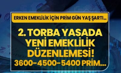 3600, 4500 ve 5400 prim günleriyle EYT'siz emeklilik fırsatı