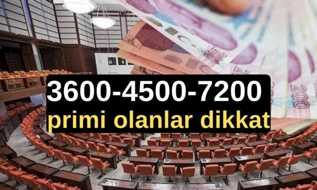 Prim günü 3600-4500-7200 olanlara müjde! 2. EYT fırsatı geliyor! 50-52-54-58 yaş formülü ile...